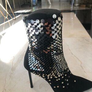 Jimmy Choo- Ricky 100 sequin embellished boot
